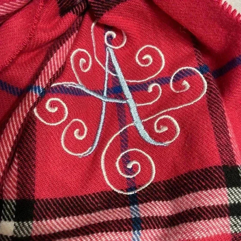 Beautiful Monogrammed Scarf